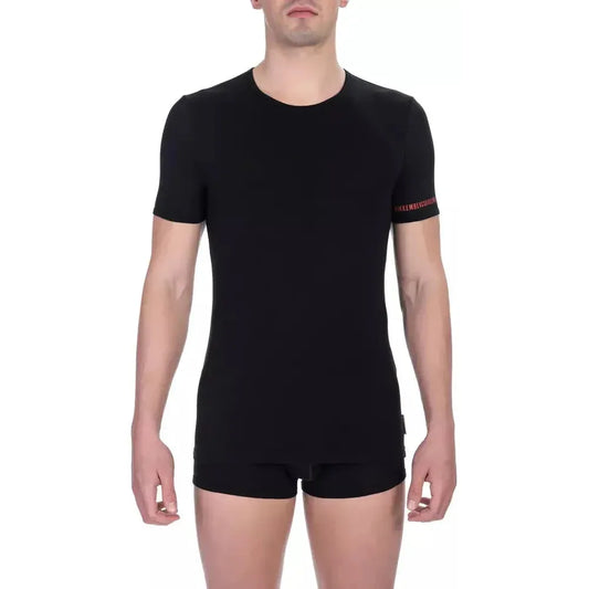 Bikkembergs "Black Cotton Men T-Shirt Twin Pack"