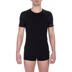 Bikkembergs Black Cotton Men T-Shirt BI-22372-S
