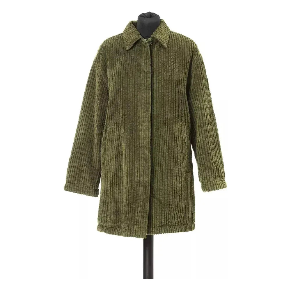 Jacob Cohen Green Cotton Coat