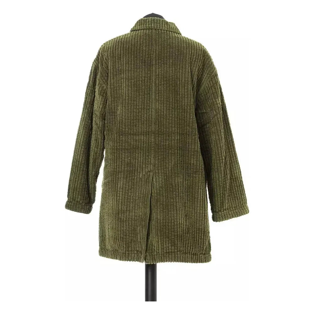 Jacob Cohen Green Cotton Coat