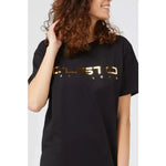 Custo Barcelona Black Cotton Women T-Shirt CU-22185-S