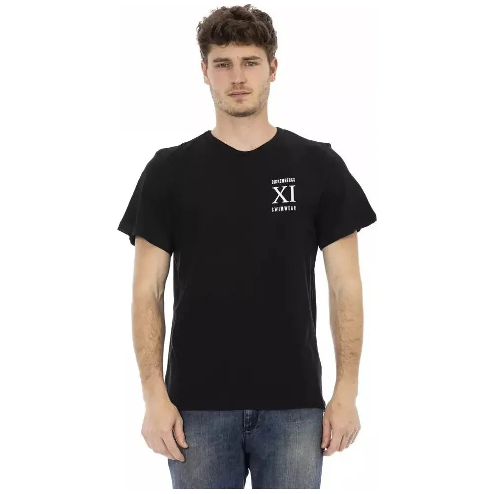 Bikkembergs Black Cotton T-Shirt