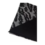 Cavalli Class Gray Wool Men Scarf Scarves Cavalli Class Black