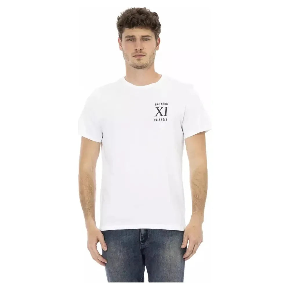 Bikkembergs White Cotton T-Shirt