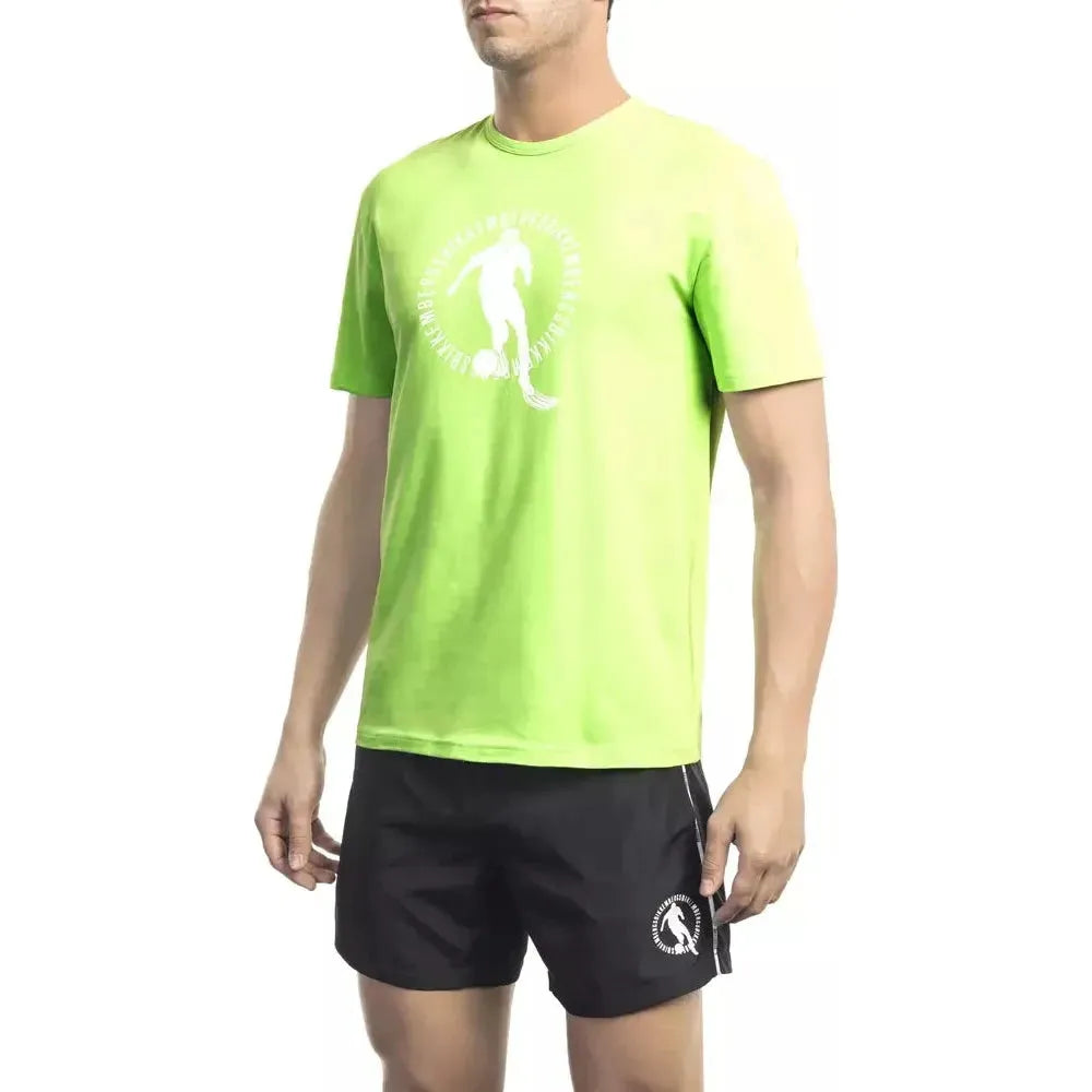 Bikkembergs Green Cotton T-Shirt