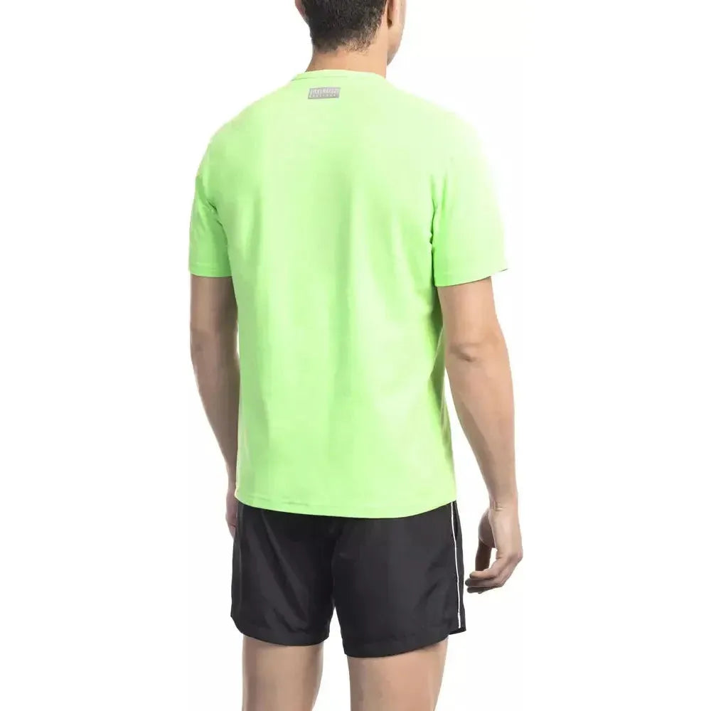 Bikkembergs Green Cotton T-Shirt