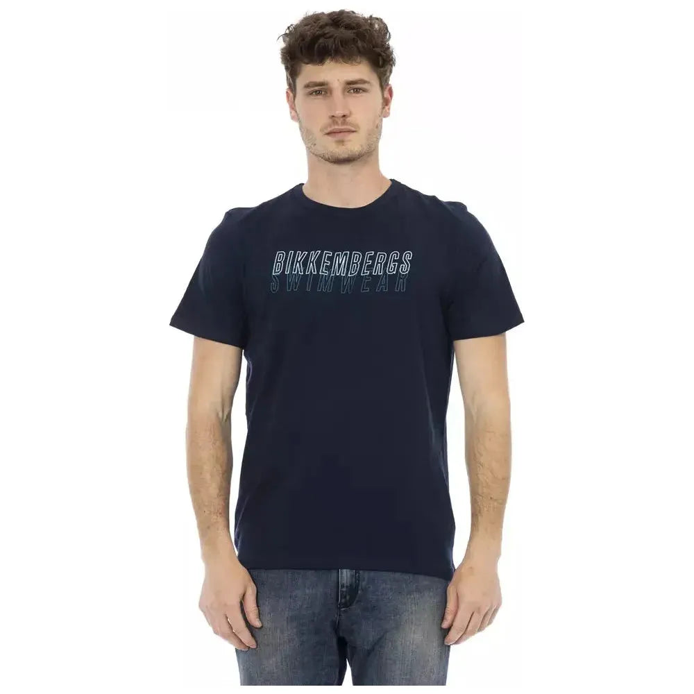 Bikkembergs Blue Cotton T-Shirt