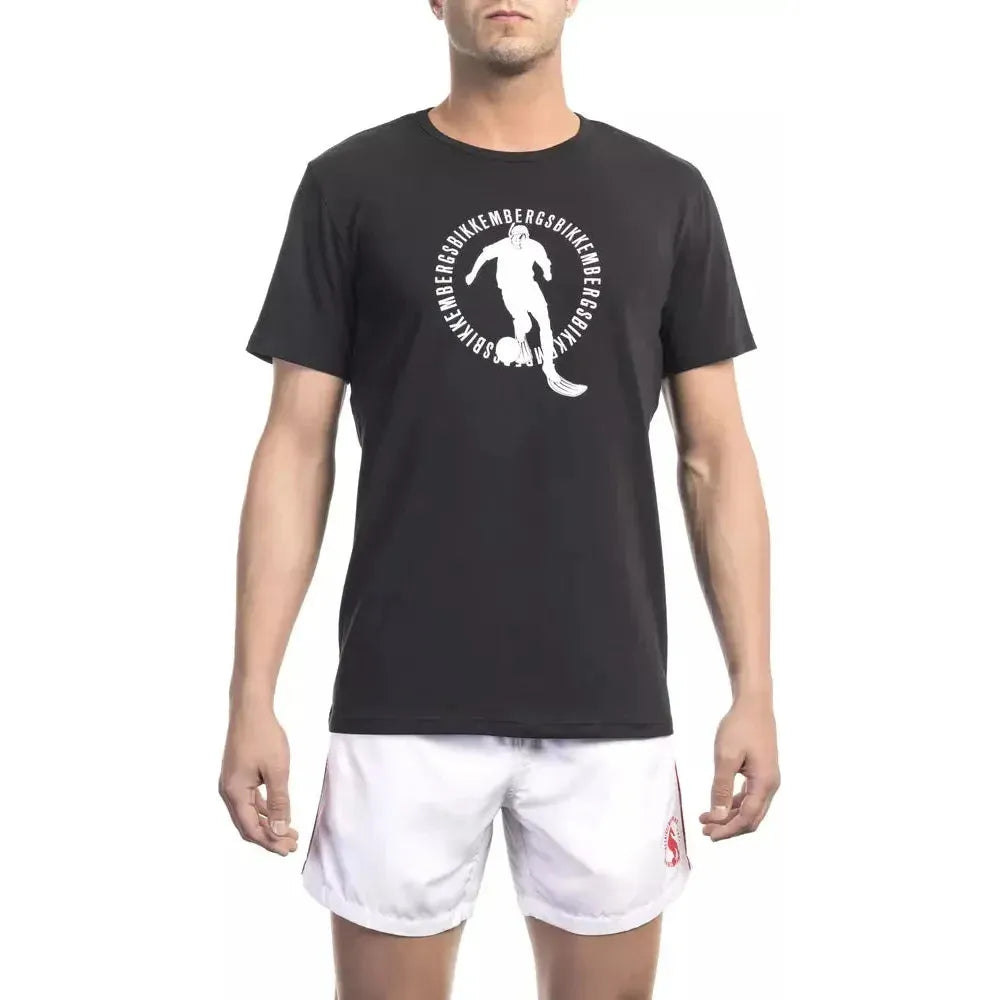 Bikkembergs Black Cotton T-Shirt