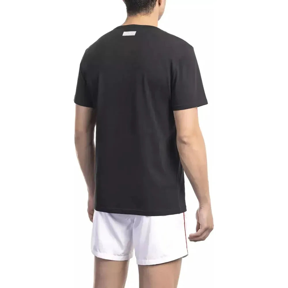 Bikkembergs Black Cotton T-Shirt