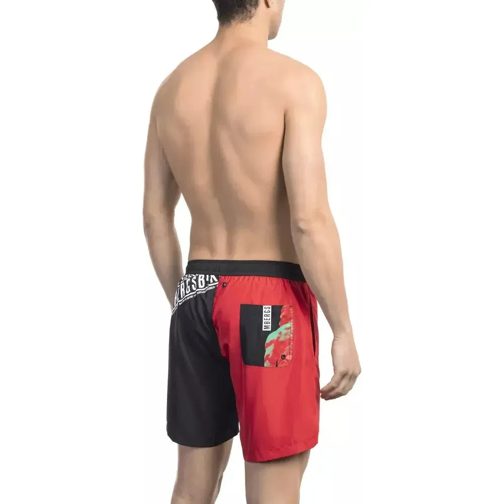 Bikkembergs Red Polyester Men's Swim Short