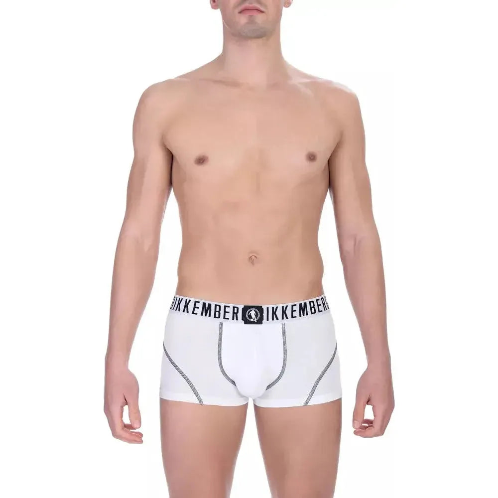 Bikkembergs White Cotton Boxer