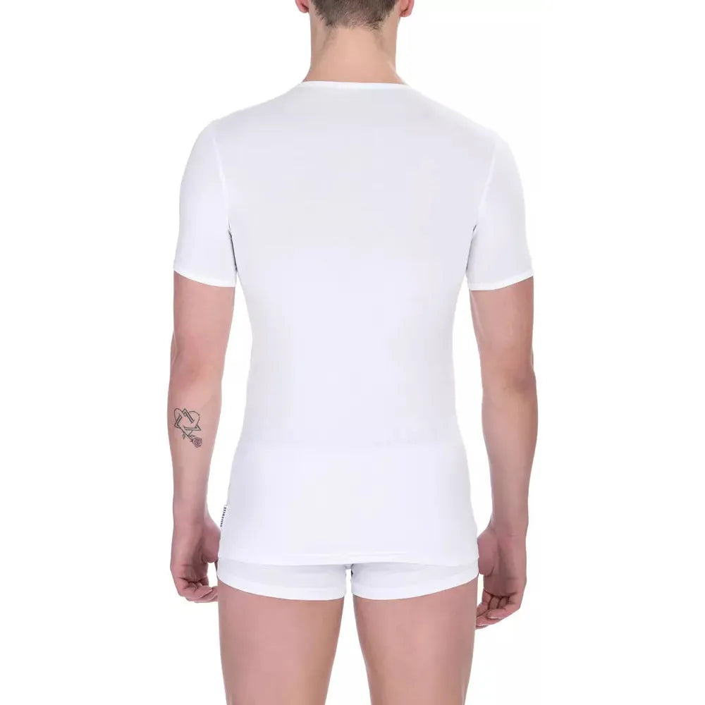 Bikkembergs White Cotton Men's T-Shirt BI-21804-S