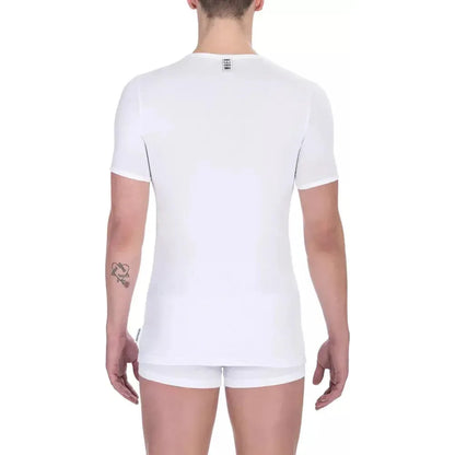 Bikkembergs White Cotton Men's T-Shirt