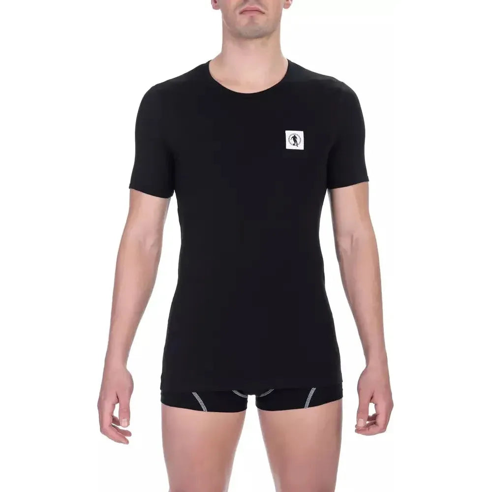 Bikkembergs Black Cotton T-Shirt