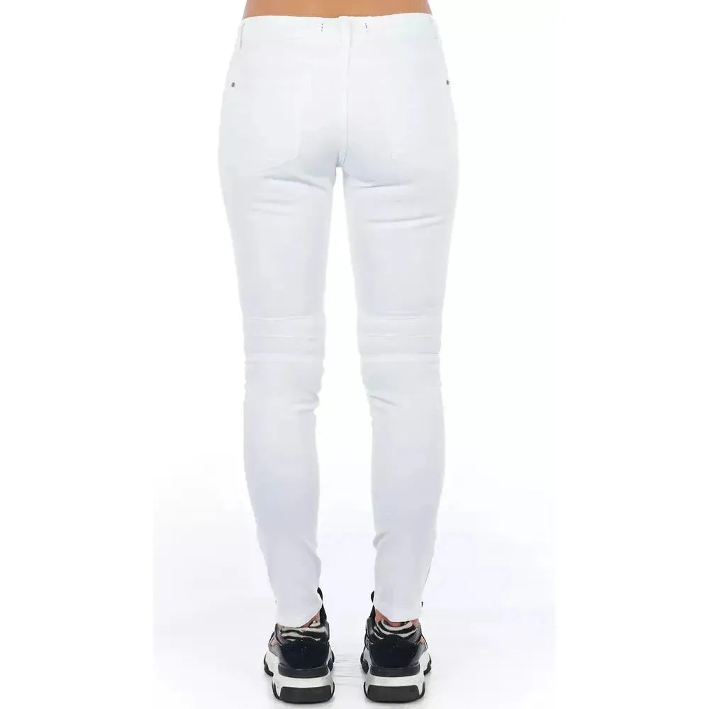 Frankie Morello White Cotton Women's Jeans