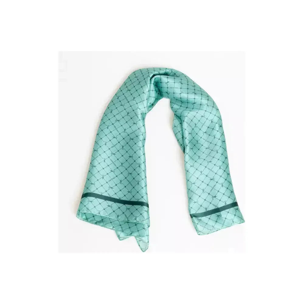 Trussardi Light Blue Silk Women Scarf Scarf