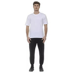 Tond White Cotton Men's Oversized T-Shirt MAN T-SHIRTS Tond Dark Slate Gray