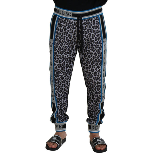 Dolce & Gabbana Chic Multicolor Jogger Pants Dolce & Gabbana Dark Slate Gray