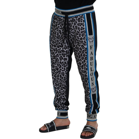 Dolce & Gabbana Chic Multicolor Jogger Pants Dolce & Gabbana Black