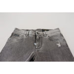 Dolce & Gabbana Grey Washed Cotton Skinny Denim Jeans PAN73362 - 44