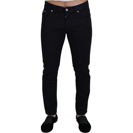 Dolce & Gabbana Black Cotton Skinny Casual Denim Jeans