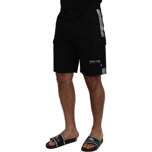 Dolce & Gabbana Black Bermuda Cargo Casual Shorts PAN74016 - 48