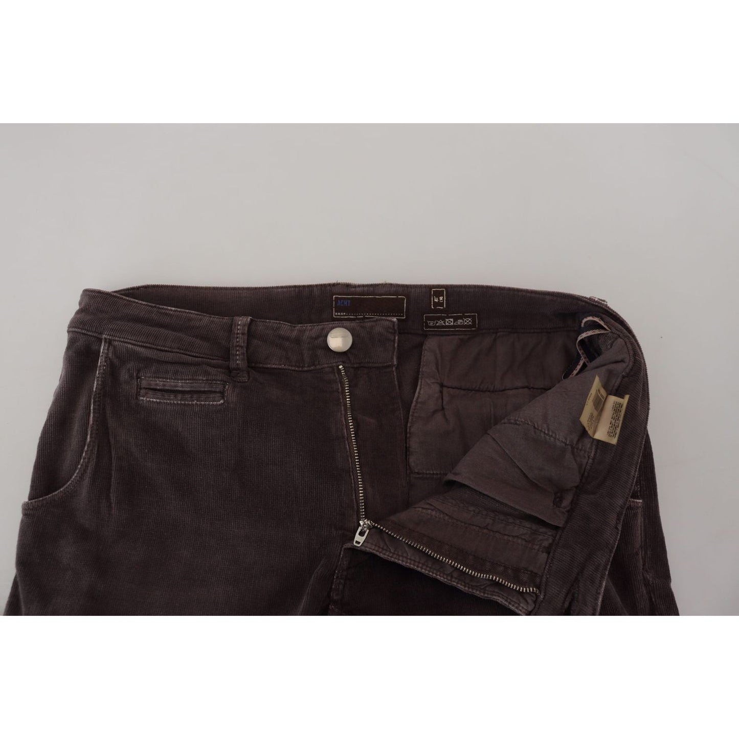 Acht Brown Cotton Straight Fit Men Casual Pants PAN74129 - 48