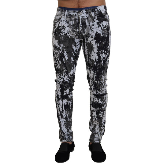 Dolce & Gabbana Multicolor Cotton Tie Dye Skinny Denim Jeans