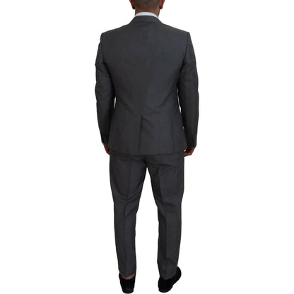 Dolce & Gabbana Gray MARTINI 3 Piece Slim Fit Suit