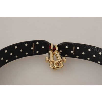 Dolce & Gabbana Red Exotic Leather Crystals Bag Shoulder Strap