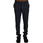 BENCIVENGA Elegant Multicolor Pure Wool Trousers BENCIVENGA Black