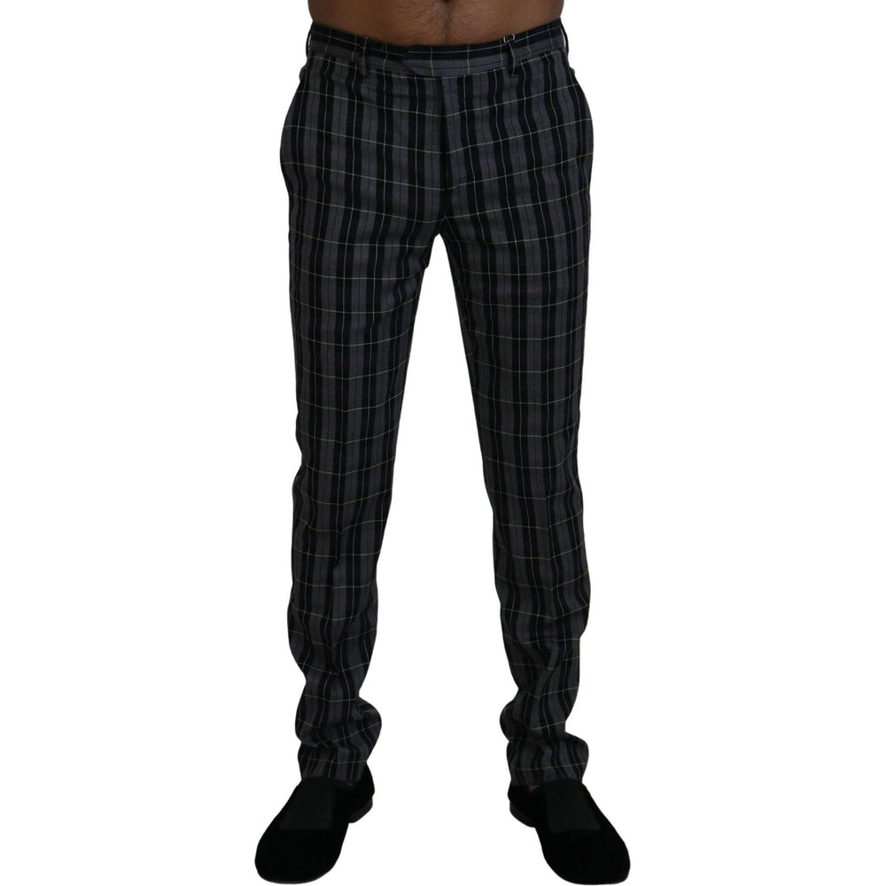 BENCIVENGA Gray Checkered Slim Fit Men Pants PAN74051 - 46