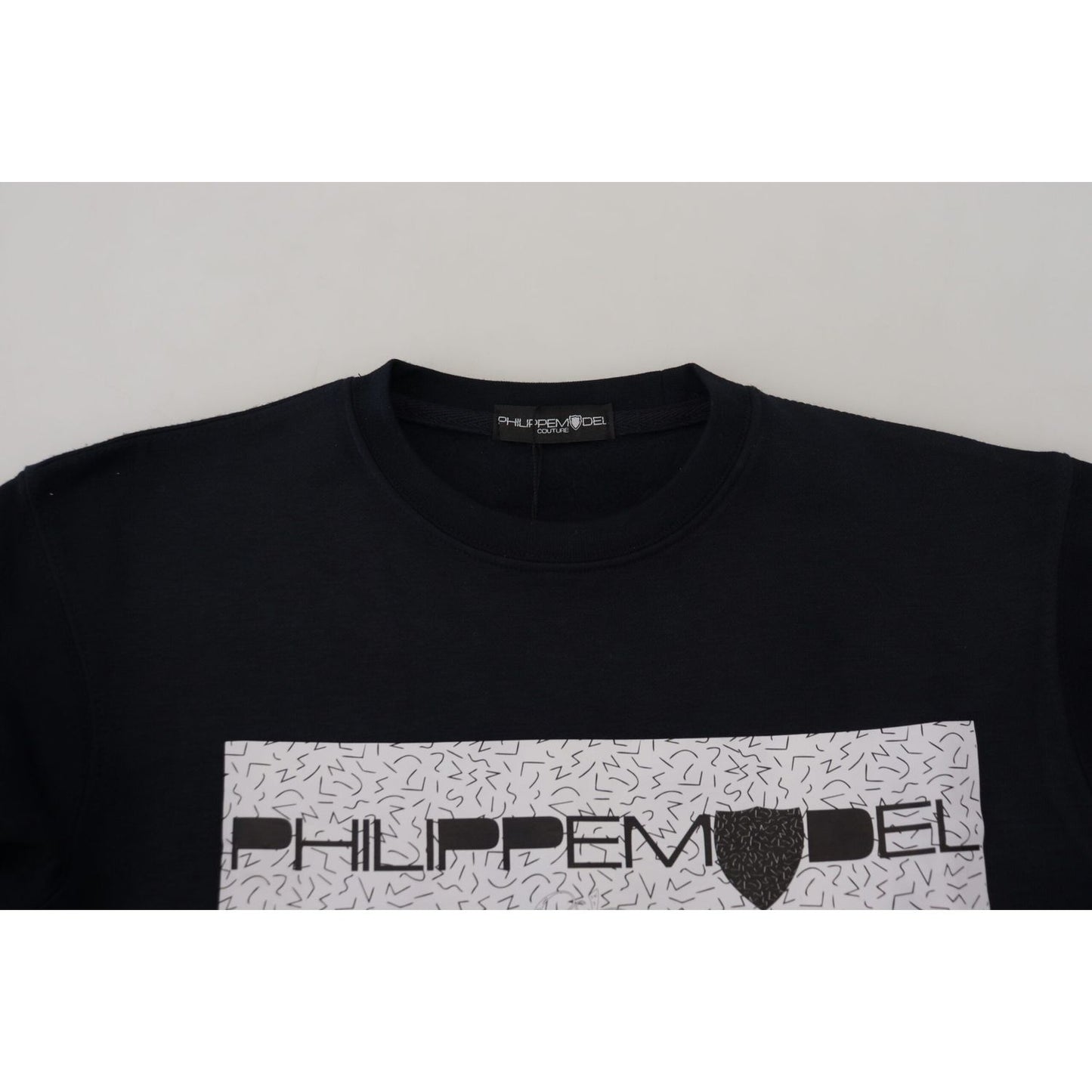 Philippe Model Black Printed Long Sleeves Pullover Sweater