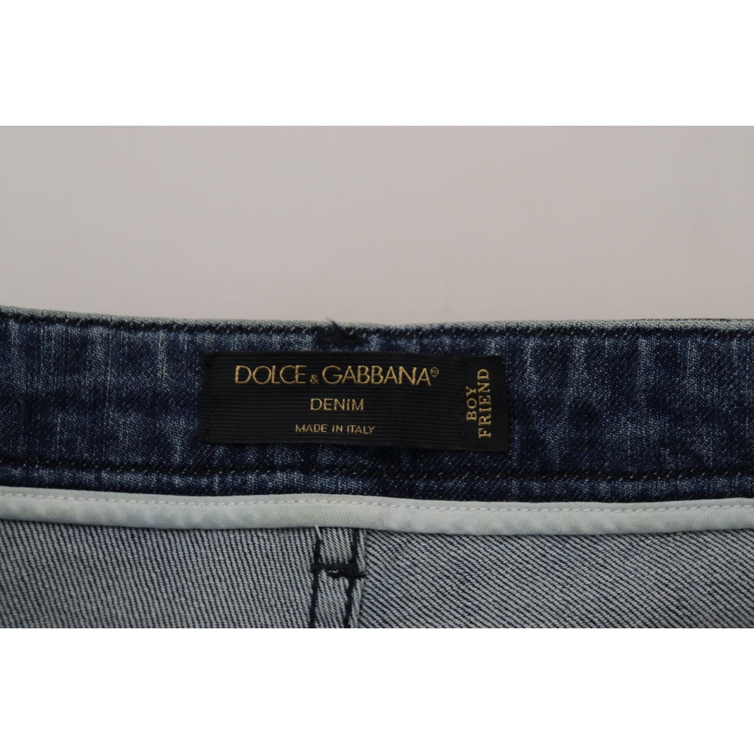 Dolce & Gabbana Yellow Leopard Cotton Straight Denim Jeans