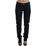 Just Cavalli Black Low Waist Slim Fit Women Casual Denim Jeans PAN70353- 26