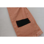 Acht Pink Mid Waist Slim Fit Women Casual Pants PAN71193- 40