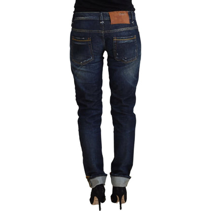 Acht Blue Cotton Slim Fit Women Casual Denim Jeans