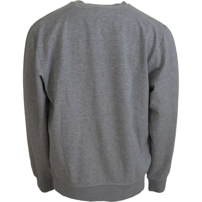 Aeronautica Militare Gray Men Pullover Sweatshirt Sweater