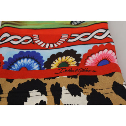 Dolce & Gabbana Multicolor Printed Women Exclusive Shirt Top
