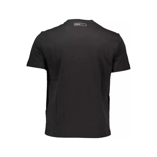 Plein Sport Black Cotton Men T-Shirt PLSP-9606-M-FBB-275
