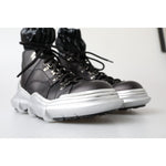 Dolce & Gabbana Black Nylon Galileo High Top Sneakers Shoes MV5005-41