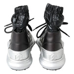 Dolce & Gabbana Black Nylon Galileo High Top Sneakers Shoes MV5005-41