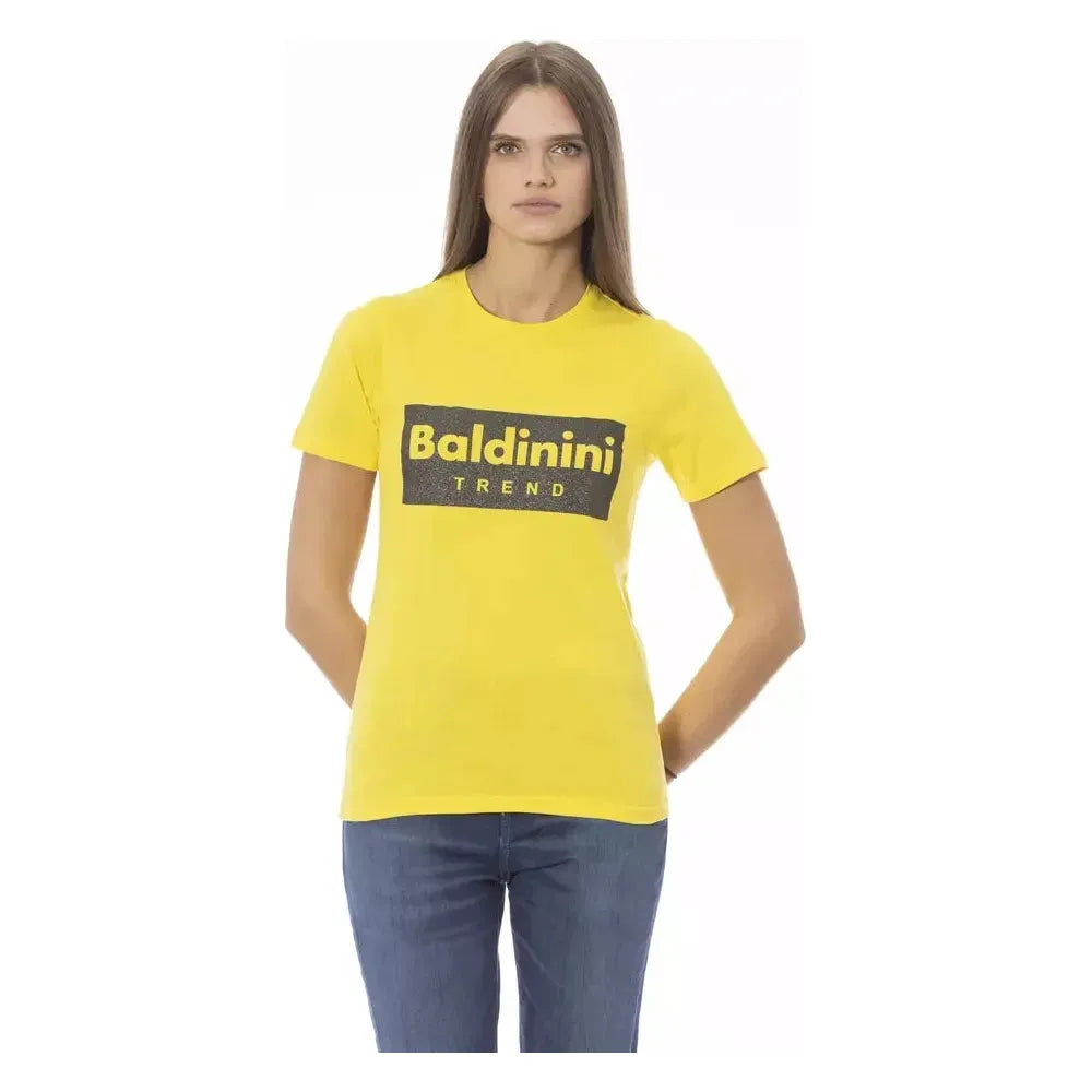 Baldinini Trend Yellow Cotton T-Shirt