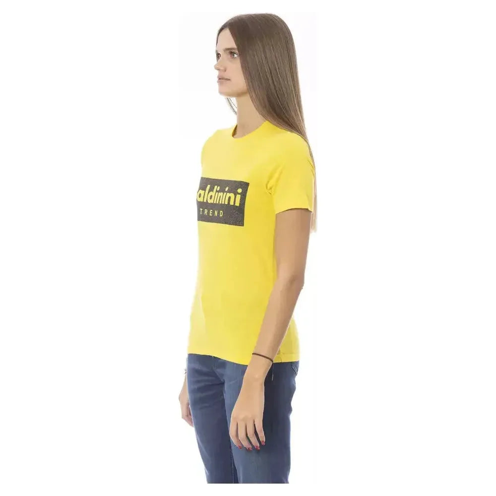 Baldinini Trend Yellow Cotton T-Shirt