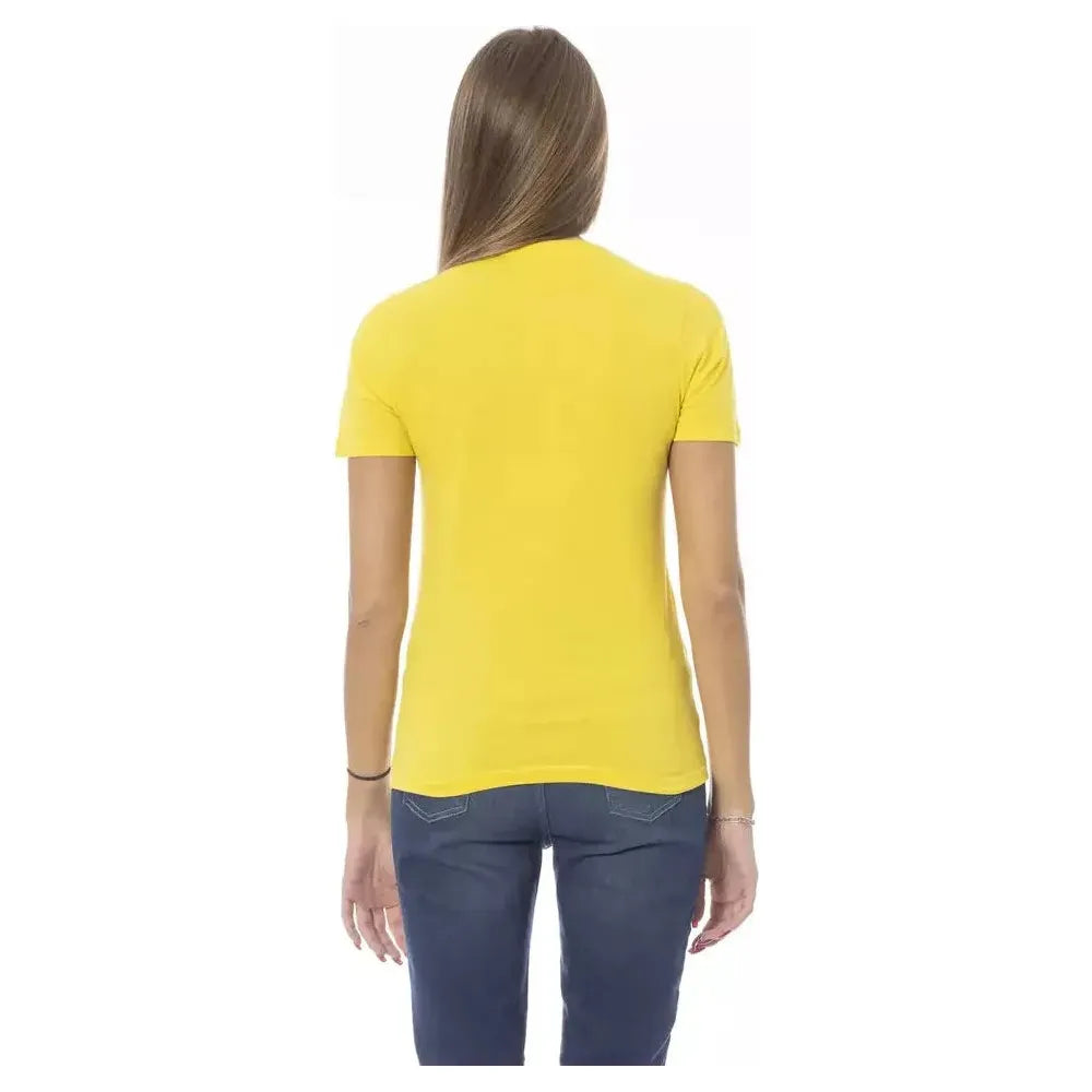 Baldinini Trend Yellow Cotton T-Shirt