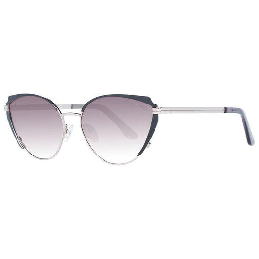Marciano by Guess multicolor cat eye women's sunglasses with metal frame and brown gradient lenses, full-rim style, includes branded case.