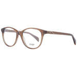 Maje Brown Women Glasses Frame in acetate, round shape, full-rim style, 51-16-140 size with demo lenses, includes branded case.