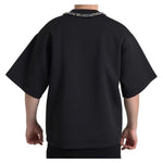Dolce & Gabbana Black Necklace Embellished Polyester T-shirt TSH84165-48