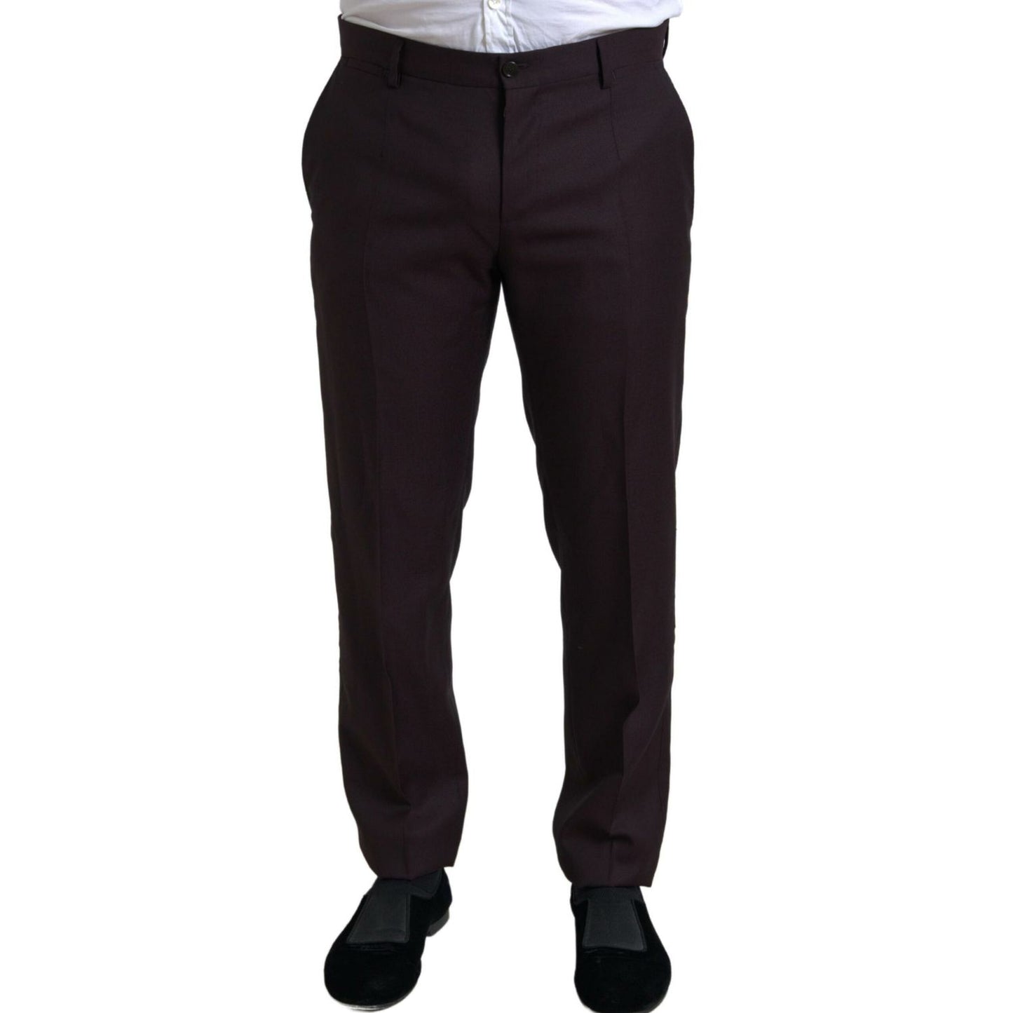 Dolce & Gabbana Maroon 2 Piece Single Breasted MARTINI Suit