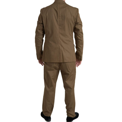 Dolce & Gabbana Brown 2 Piece Single Breasted TAORMINA Suit